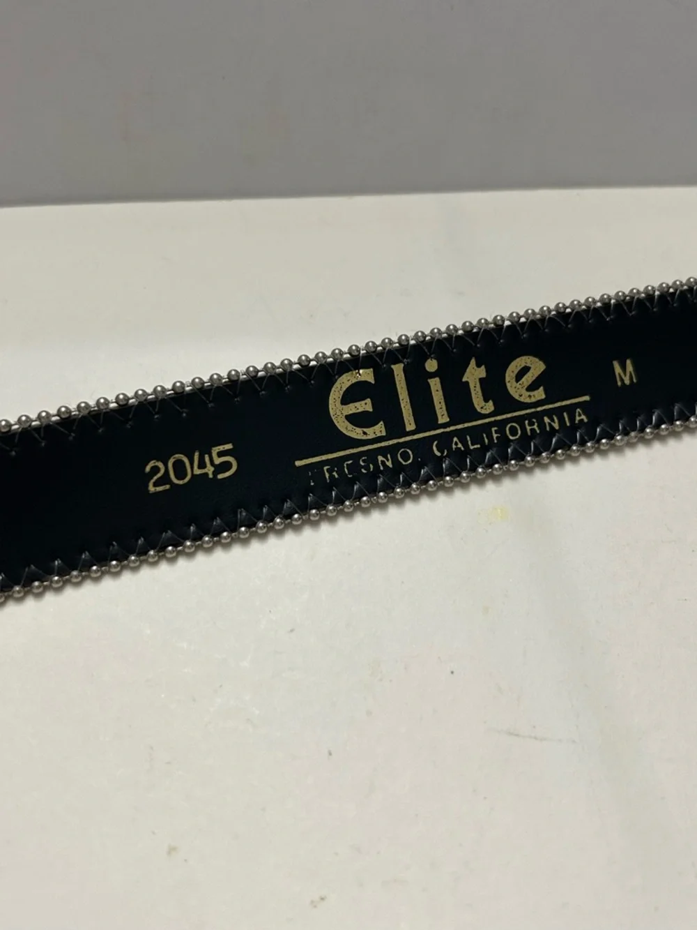 Vintage Belt Elite Fresno California Century Canada Boho Western Embroidered M